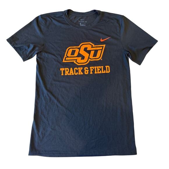 OKLAHOMA STATE UNIVERSITY OSU COWBOYS Track & Field Nike Drifit Top Shirt S - Picture 1 of 7